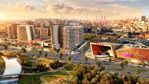 Modern apartment for sale in Kağıthane Istanbul with city view