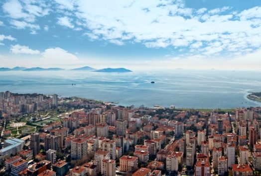 3 bedroom sea view apartment for sale in Kadikoy Istanbul Asian Side Turkey